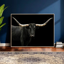Longhorn Cattle Wall Art Canvas Print – Framed Texas Ranch by MyGreatCanvas | Canvas Wall Art Prints | Photo Prints & Wall Decor