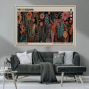 Modern Japanese Wall Art Canvas Print – Framed Abstract