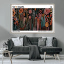 Modern Japanese Wall Art Canvas Print – Framed Abstract