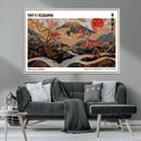 Mount Fuji Wall Art Canvas Print – Framed Abstract Mount