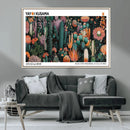 Modern Japanese Wall Art Canvas Print – Framed Abstract