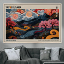 Modern Japanese Wall Art Canvas Print – Framed Contemporary