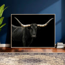 Texas Longhorn Wall Art Canvas Print – Framed Rustic Western by MyGreatCanvas | Canvas Wall Art Prints | Photo Prints & Wall Decor