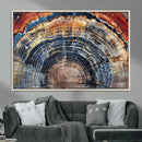 Tree Rings Wall Art Canvas Print – Framed Wood Art Picture by MyGreatCanvas | Canvas Wall Art Prints | Photo Prints & Wall Decor