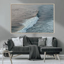 Ocean Waves Wall Art Canvas Print – Framed Coastal Serenity