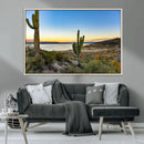 Saguaro Cactus Wall Art Canvas Print – Framed Desert Sunset by MyGreatCanvas | Canvas Wall Art Prints | Photo Prints & Wall Decor