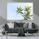 Palm Trees Wall Art Canvas Print – Framed Tropical Coastal