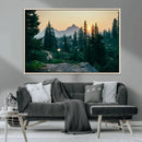 Mountain Wall Art Canvas Print – Framed Forest Serenity