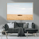 Bison Grassland Wall Art – Framed Minimal Nature Canvas by MyGreatCanvas | Canvas Wall Art Prints | Photo Prints & Wall Decor