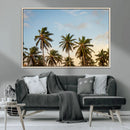 Palms Wall Art Canvas Print – Framed Tropical Coastal Nature