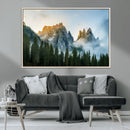 Wilderness Wall Art Canvas Print – Misty Forest Nature