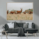 Rustic Deer Wall Art Canvas Print – Autumn Forest Woodland