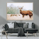 Rustic Deer Wall Art Canvas Print – Forest Woodland Stag