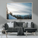 Snowy Mountains Wall Art Canvas Print – Framed Alpine by MyGreatCanvas | Canvas Wall Art Prints | Photo Prints & Wall Decor