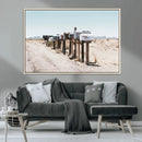 Desert Mailboxes Canvas Print – Framed Minimal Western by MyGreatCanvas | Canvas Wall Art Prints | Photo Prints & Wall Decor