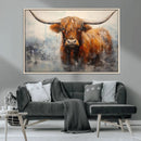 Scottish Highland Wall Art Canvas Print, Framed Longhorn Art by MyGreatCanvas | Canvas Wall Art Prints | Photo Prints & Wall Decor