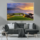 Pebble Beach Golf Wall Art Canvas Print – Iconic Coastal by MyGreatCanvas | Canvas Wall Art Prints | Photo Prints & Wall Decor