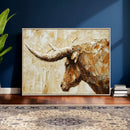 Rustic Longhorn Bull Wall Art Canvas Print – Vintage Western by MyGreatCanvas | Canvas Wall Art Prints | Photo Prints & Wall Decor