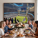 Chicago Dome Stadium Wall Art Canvas Print – Framed Modern