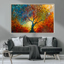 Yggdrasil Tree of Life Mosaic Stained Glass Wall Art, Tree