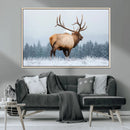 Majestic Elk Snowy Forest Wall Art Canvas Print – Winter by MyGreatCanvas | Canvas Wall Art Prints | Photo Prints & Wall Decor