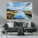 Marshland Wall Art Canvas Print – Serene Water Reflection by MyGreatCanvas | Canvas Wall Art Prints | Photo Prints & Wall Decor