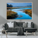 Tranquil Marshland Wall Art Canvas Print – Blue Water by MyGreatCanvas | Canvas Wall Art Prints | Photo Prints & Wall Decor