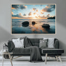 Rocky Ocean Sunset Wall Art Print – Seaside Canvas Dramatic by MyGreatCanvas | Canvas Wall Art Prints | Photo Prints & Wall Decor
