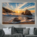 Rocky Ocean Sunset Wall Art Print – Seaside Canvas Dramatic by MyGreatCanvas | Canvas Wall Art Prints | Photo Prints & Wall Decor