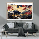 Yayoi Kusama Inspired Japanese Art Canvas Print – Framed by MyGreatCanvas | Canvas Wall Art Prints | Photo Prints & Wall Decor