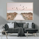 Coastal Pathway Canvas Wall Art Print – Framed Seaside by MyGreatCanvas | Canvas Wall Art Prints | Photo Prints & Wall Decor