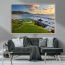 Coastal Golf Course Wall Art Canvas Print – Sunset with by MyGreatCanvas | Canvas Wall Art Prints | Photo Prints & Wall Decor