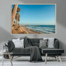 Scenic Beach Wall Art Canvas Print – Tall Palm Trees, Sandy by MyGreatCanvas | Canvas Wall Art Prints | Photo Prints & Wall Decor