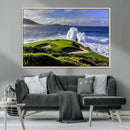 Ocean Waves Crashing Wall Art Canvas Print – Dramatic Rocky by MyGreatCanvas | Canvas Wall Art Prints | Photo Prints & Wall Decor