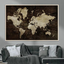 Vibrant Watercolor World Map Wall Art – Stunning Multicolor by MyGreatCanvas | Canvas Wall Art Prints | Photo Prints & Wall Decor