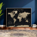 Personalized Push Pin World Map Canvas – Custom Framed by MyGreatCanvas | Canvas Wall Art Prints | Photo Prints & Wall Decor