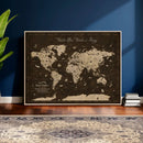 Customize Push Pin World Map Wall Art Canvas Print – by MyGreatCanvas | Canvas Wall Art Prints | Photo Prints & Wall Decor