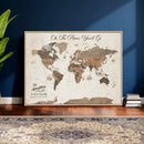 Personalized Push Pin World Map Canvas Print Custom Family by MyGreatCanvas | Canvas Wall Art Prints | Photo Prints & Wall Decor