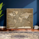 Custom Push Pin Map Canvas Print – Personalized Travel