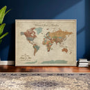 Personalized Push Pin World Map Canvas – Custom Framed by MyGreatCanvas | Canvas Wall Art Prints | Photo Prints & Wall Decor