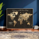 Personalized Push Pin World Map Canvas – Custom Framed by MyGreatCanvas | Canvas Wall Art Prints | Photo Prints & Wall Decor