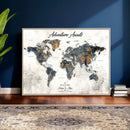 Custom Push Pin World Map Wall Art Canvas Print – by MyGreatCanvas | Canvas Wall Art Prints | Photo Prints & Wall Decor