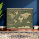 Personalized Push Pin World Map Canvas – Custom Framed by MyGreatCanvas | Canvas Wall Art Prints | Photo Prints & Wall Decor