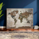 World Map Canvas Print – Framed Detailed Map of the World by MyGreatCanvas | Canvas Wall Art Prints | Photo Prints & Wall Decor