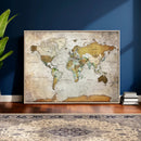 Personalized World Map Canvas Print – Colorful Watercolor by MyGreatCanvas | Canvas Wall Art Prints | Photo Prints & Wall Decor