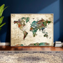 World Map Canvas Print – Framed Detailed Map of the World by MyGreatCanvas | Canvas Wall Art Prints | Photo Prints & Wall Decor