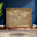 World Map Canvas Print – Framed Travel Map Wall Art for by MyGreatCanvas | Canvas Wall Art Prints | Photo Prints & Wall Decor