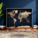 World Map Canvas Print – Detailed Map of the World Wall Art by MyGreatCanvas | Canvas Wall Art Prints | Photo Prints & Wall Decor