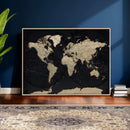 World Map Wall Art Print – Detailed Map of the World Wall by MyGreatCanvas | Canvas Wall Art Prints | Photo Prints & Wall Decor