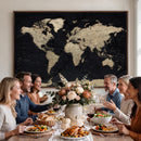 World Map Wall Art Print – Detailed Map of the World Wall